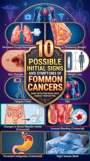 Early Warning Signs and Symptoms of 14 Common Cancers
