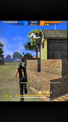 1vs4 cs rank ☠ hacker level gameplay#freefire # mr barla