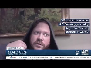 AZ Native, Ukrainian wife escape war torn country, hope to help refugees