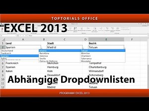 Multiple interdependent dropdown lists/selection lists (Excel)