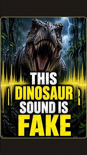 Real Sound of T-Rex (How They Actually Made It) #dinosaurs #filmmaking #shorts