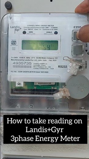 How to take reading on Landis+Gyr 3 Phase Energy Meter #electrical #kseb #energymeter #experiment