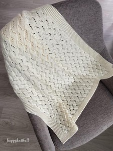 Cable Knit Baby Blanket Pattern: Chantelle Lace, DK Yarn (PDF Pattern) - Etsy