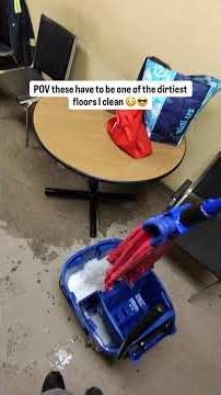 Very dirty kitchen floor mop 🤤🧼