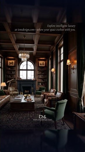 AI Dark Academia Living Room: Moody Luxury Transformation