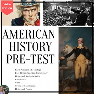 US History Pretest and/or Post Test