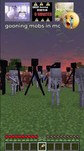 gooning mobs jorking peenar in minecraft 🤤