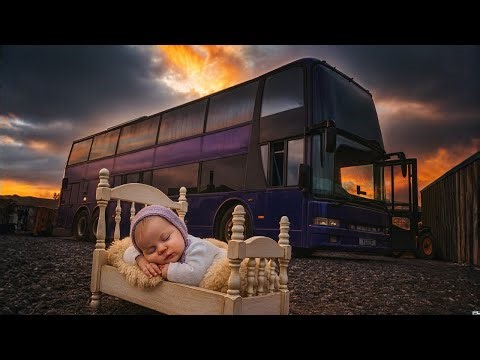 You Won’t Believe Where Our Newborn Is Going To Sleep in the Bus! 😱