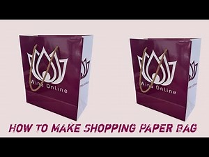 Paper Bag Making At Home || How To Make Shopping Bag With Paper