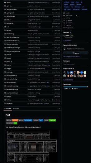 duf - A Better df That Actually Looks Good 💽 #shorts #coding #terminal