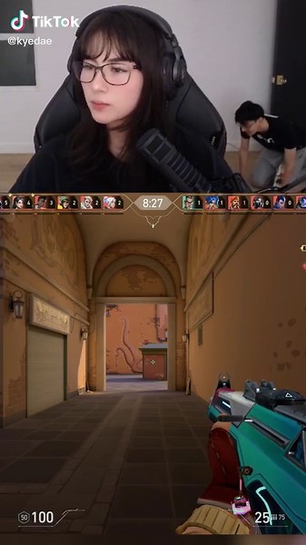 Kyedae Valorant Gameplay with Braces and Southern Beach Outfit