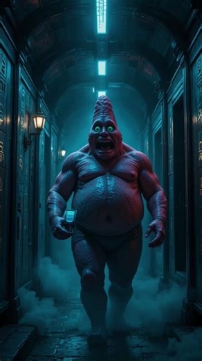 Giant SpongeBob Characters Explore a Haunted Underwater Research Facility – Ultra Realistic Horror!