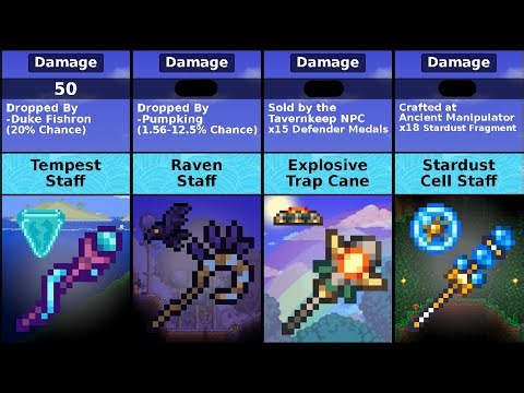 Terraria - Highest Damage Summoning Weapon Comparison