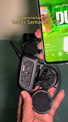 COMO ESCUTAR MÚSICA NO INTERCOMUNICADOR #inetecomunicador #ejeasv6 #v6 #moto #tutorial #ensinando #nadsonoferinhaof