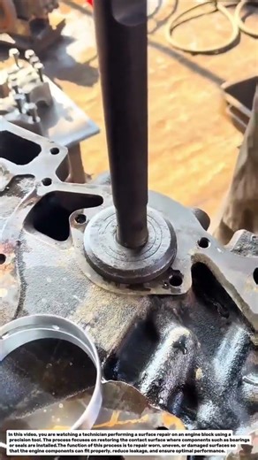 Engine Block Surface Repair Process Using Precision Tool | Mechanical Restoration Education.