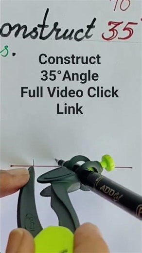 Construct 35°and 70°angle Using Compass..