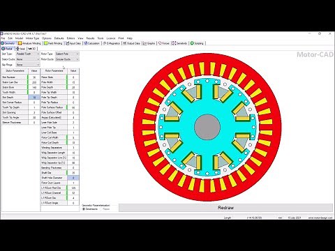 Motor CAD Modeling Damper Bars PADT Ansys