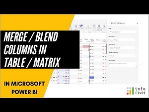 Merge/Blend Columns in Table/Matrix in Microsoft Power BI