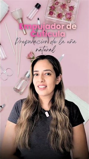 preparar uña natural. como se usa el empujador de cuticula. uñas desprendimiento. #perlauñasydiseño
