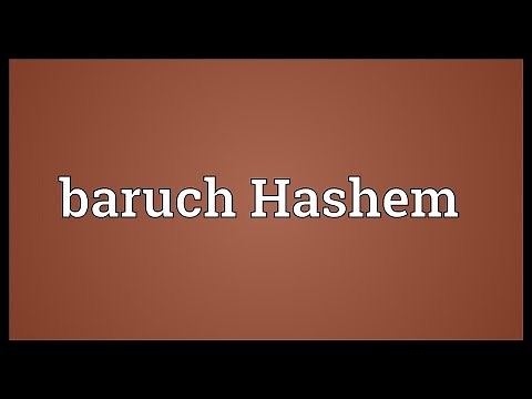 Baruch Hashem Meaning