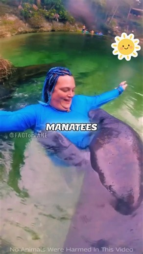This Baby Manatee Thought the Diver Was Its Mom 🥹🐋 #shorts