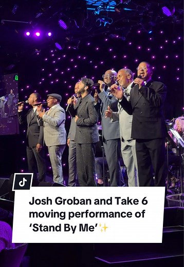 Josh Groban and Take 6 with a moving performance of ‘Stand By Me’ at the Grammy Hall of Fame Gala✨ @GRAMMYS @Josh Groban #grammy #joshgroban #take6 @GRAMMY Museum #grammymuseum