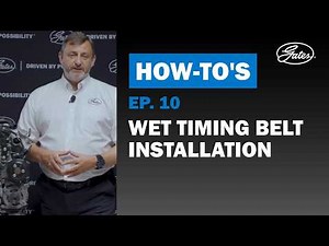 How to Replace a Wet timing belt on Ford 1.0 L EcoBoost Engine using Gates PowerGrip™ kit
