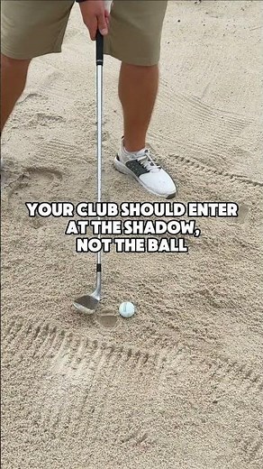 This bunker drill actually works #golf #golfswing #golftips