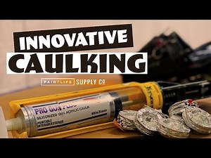 New caulking you can paint over when wet that will not crack.