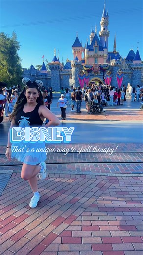 The most magical therapy! 🏰✨ #disneyland #disneylandcalifornia #disneyparks #therapy #disneytok