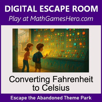 Converting Fahrenheit to Celsius | Digital Math Escape Room Game