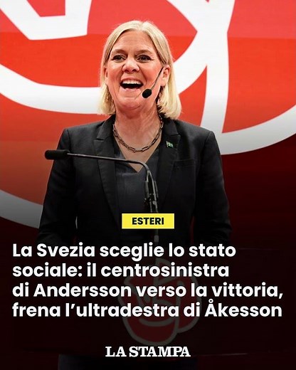 La SVEZIA sceglie lo Stato sociale: il CENTROSINISTRA verso la VITTORIA, frena l’ULTRADESTRA