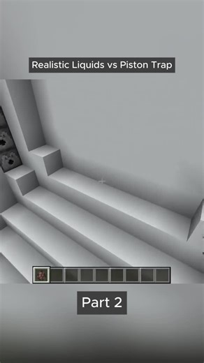 Realistic Liquids vs Piston Trap in Minecraft