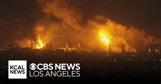 Fire erupts inside Los Angeles-area Chevron refinery