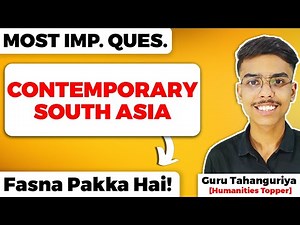 Contemporary South Asia Class 12 Most Important Questions for Board Exam