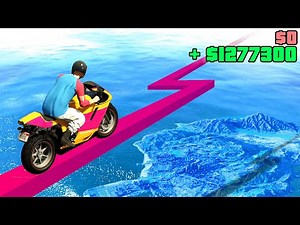 CROSS The 99% Impossible TIGHT ROPE = WIN $1,000,000 (GTA 5 Mods)