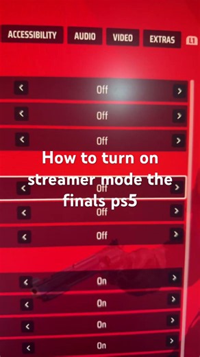 How to turn on streamer mode the finals ps5