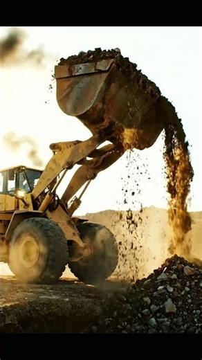 Massive Wheel Loader in Action! 🚜 Heavy Equipment at Work