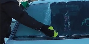 There's a tool that removes ice and snow from your car instantly