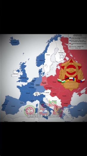 The Warsaw Pact | edit #russia #countryballs #warsawpact #ussr #sovietunion #nato