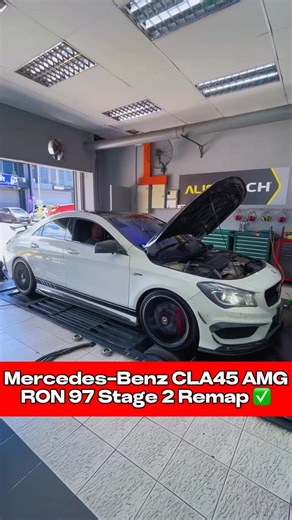 Remap Mercedes-Benz CLA45 AMG 4-Matic 2.0L Turbo ✅ Stage 2 RON 97 Tune Stage 2 WHP: 351HP 534TQ Mods: MST intake, Custom Full Exhuast System Whatsapp Or Call ✅👇👍 Jacky(Boss):012-211-3612 Travis(Advisor):016-213-5212 Fuel Type: RON 97 www.emptune.com www.jcracing.com.my #mercedesbenz #cla45 #amg #dyno #remap | JC Racing Asia