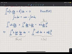 Advanced FEM - Heat conduction: Strong, weak, and Galerkin formulations