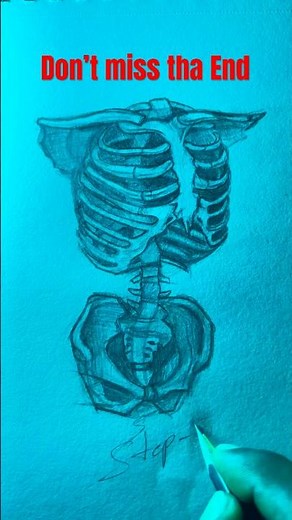 Easy Skeleton #drawingtutorial | Step by Step Sketch for Beginners | Simple Art