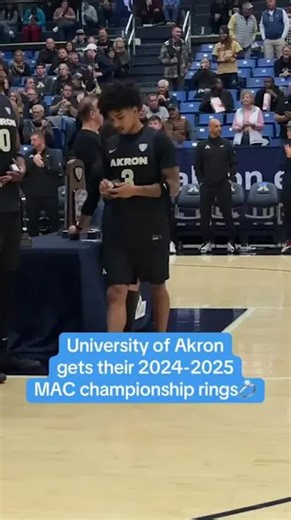 Watch University of Akron men's basketball team get their MAC Championship rings at JAR