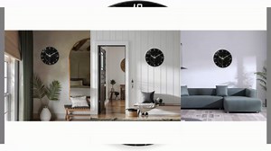 Amazon.com: Oversized Decorative Clocks Battery Operated 24 Inch Marble Black Wall Clock for Office Round Non Ticking Wall Clock Silent : Home & Kitchen