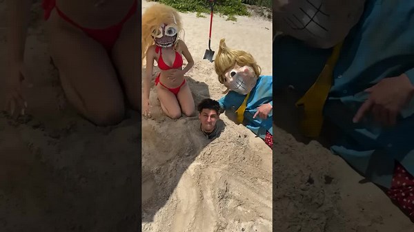 Beach Prank Gone Wrong! Hilarious Sand Burial