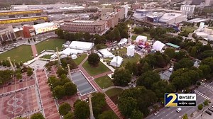 It's been 23 years since the Centennial Olympic Park bombing and right now a movie crew is recreating that terrifying night where it actually happened https://2wsb.tv/30VXPl4 | WSB-TV