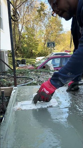 concrete work for step pad