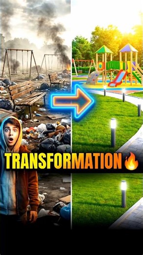 School Playground Transformation | From Garbage Dump to Modern Facility | Urban Development