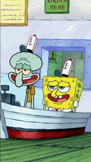 Squidward Trains SpongeBob at the Krusty Krab 😅